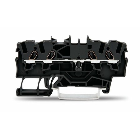Wago 4 CONDUCTOR TERMINAL BLOCK, 22-14 AWG SUITABLE FOR EX II, BLACK 2001-1405